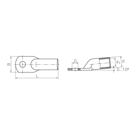 КВТ Наконечник кабельный медный луженый ТМЛ 95–12–15 (мин партия 25 шт.) 40898 KVT КВТ Наконечник кабельный медный луженый ТМЛ 95–12–15 (мин партия 25 шт.) 40898 KVT