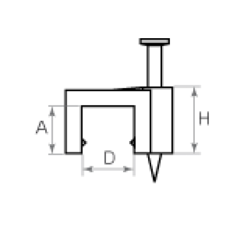 КВТ Скоба пластиковая СПП 9 для плоских кабелей 49453 (цена за уп.) KVT КВТ Скоба пластиковая СПП 9 для плоских кабелей 49453 (цена за уп.) KVT
