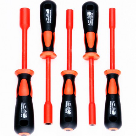 КВТ Набор торцевых диэлектрических отверток НИО-5505-Т 61941 KVT КВТ Набор торцевых диэлектрических отверток НИО-5505-Т 61941 KVT