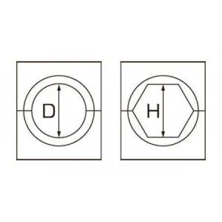 КВТ Матрица для алюм. зажима круглая А-36,0/100т 65881 KVT КВТ Матрица для алюм. зажима круглая А-36,0/100т 65881 KVT