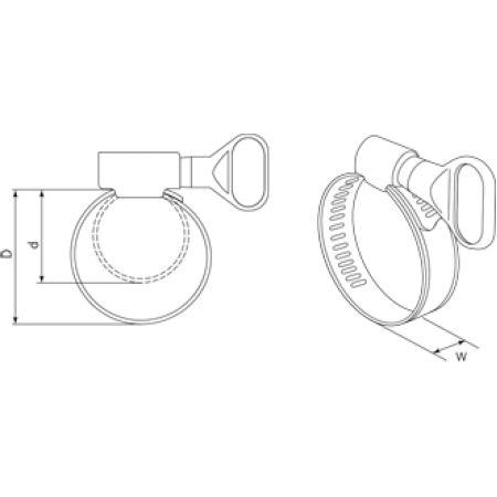 КВТ Хомут червячный PLB-9(30-45)/W2 (мин партия 50 шт.) 69005 KVT КВТ Хомут червячный PLB-9(30-45)/W2 (мин партия 50 шт.) 69005 KVT