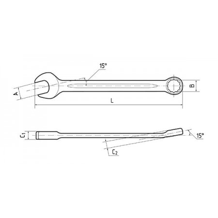 КВТ Ключ комбинированный 6мм серии KBT-PROFESSIONAL, 78370 KVT КВТ Ключ комбинированный 6мм серии KBT-PROFESSIONAL, 78370 KVT