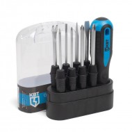 КВТ Отвертка со сменными стержнями серии МАСТЕР, 9 предметов 78708 KVT
