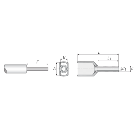 КВТ Наконечник штыревой втулочный двойной НШВИ(2) 6.0-14 (мин партия 100 шт.) 47509 / 79471 KVT КВТ Наконечник штыревой втулочный двойной НШВИ(2) 6.0-14 (мин партия 100 шт.) 47509 / 79471 KVT