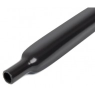 КВТ Высокотемпературная фторопластовая термоусадочная трубка ТТ-150-6.4/3.2, черн 2:1 (мин партия 10 шт.) 79910 KVT