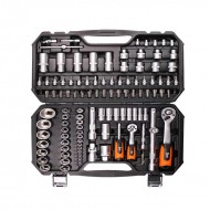 КВТ Набор автоинструмента 1/2’’ и 1/4’’, серия «КВТ-PROFESSIONAL», 110 предметов 82135 KVT