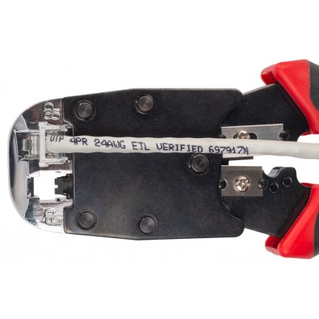 КВТ Кримпер многофункциональный с двумя встроенными модулями для обжима RJ-11, RJ-12, RJ-45. JT-02M 84825 KVT КВТ Кримпер многофункциональный с двумя встроенными модулями для обжима RJ-11, RJ-12, RJ-45. JT-02M 84825 KVT